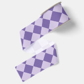 Lila-Karo-Muster Ripsband (Rückseite)