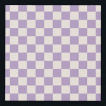 Lila Karo, Prüfplatine-Muster, geprüft Künstlicher Leinwanddruck<br><div class="desc">Prüfmuster - lila und cremeweiße Schachbretter.</div>