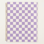 Lila Karo, Prüfplatine-Muster, geprüft Planer<br><div class="desc">Prüfmuster - lila und cremeweiße Schachbretter.</div>