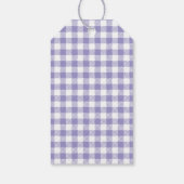 Lila Karo-Simmer-Topf-Set Geschenkanhänger (Rückseite)