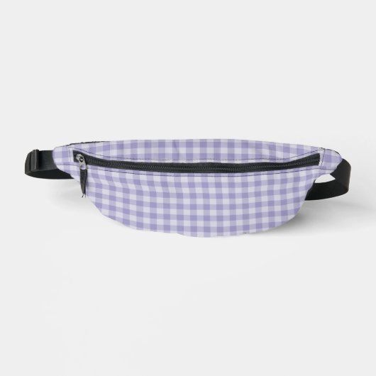 Lila Karomuster Bauchtasche (Vorderseite)