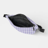 Lila Karomuster Bauchtasche (Offen)
