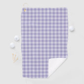 Lila Karomuster Golfhandtuch (Insitu)