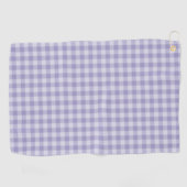 Lila Karomuster Golfhandtuch (Horizontal)