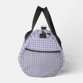 Lila Karomuster Klein Duffle Bag (Rechts)