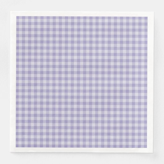 Lila Karomuster Serviette (Vorderseite)