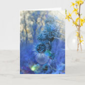 Lila Karte (Gelbe Blume)