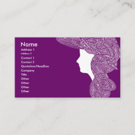 Lila Karte Damen-Geschäft