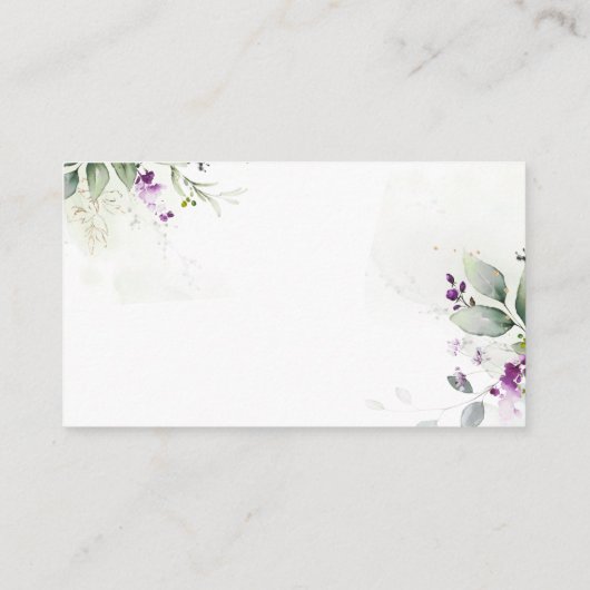 Lila Karte für die Darstellung der Dusche im Grüne (Rückseite)