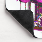 Lila Karussell Mousepad (Ecke)