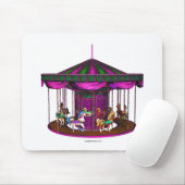 Lila Karussell Mousepad (Mit Mouse)