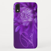 Lila Kasten iphone individueller Name der Case-Mate iPhone Hülle (Rückseite)