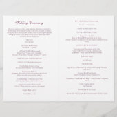 Lila-katholische Hochzeitsfeierlichkeiten (Rückseite)