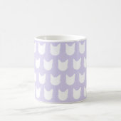 Lila Katze Punkte Muster Kaffeetasse (Mittel)