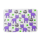Lila Katzen Badezimmer Badematte (Vorderseite)