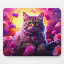 Lila Katzenmauspad – Perfektes Geschenk für Katzen Mousepad