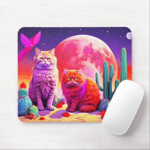 Lila Katzenmauspad – Perfektes Geschenk für Katzen Mousepad
