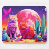 Lila Katzenmauspad – Perfektes Geschenk für Katzen Mousepad (Vorne)