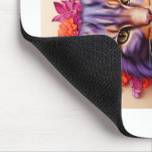 Lila Katzenmauspad – Perfektes Geschenk für Katzen Mousepad (Ecke)