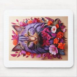 Lila Katzenmauspad – Perfektes Geschenk für Katzen Mousepad
