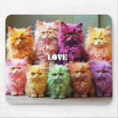 Lila Katzenmauspad – Perfektes Geschenk für Katzen Mousepad (Vorne)
