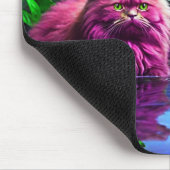 Lila Katzenmauspad – Perfektes Geschenk für Katzen Mousepad (Ecke)
