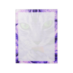 Lila Katzenverkleidung - 11" x 8,5" Notepad Notizblock