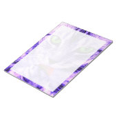 Lila Katzenverkleidung - 11" x 8,5" Notepad Notizblock (angewinkelt)