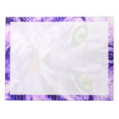 Lila Katzenverkleidung - 11" x 8,5" Notepad Notizblock (Vorderseite)