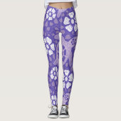 Lila Kauai Turtles Leggings (Vorderseite)