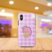 Lila Kawaii-Bärenästhetik Case-Mate iPhone Hülle