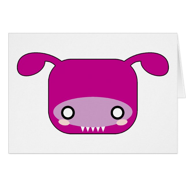 Lila Kawaii Monster (Vorderseite (Horizontal))