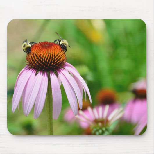 Lila Kegel-Blume Mousepad (Vorne)