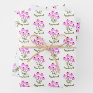 Lila Kegel-Verpackungspapierbögen Geschenkpapier Set