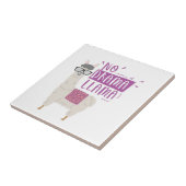 Lila kein Drama-Lama Fliese (Seite)