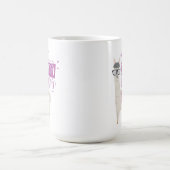 Lila kein Drama-Lama Kaffeetasse (Mittel)