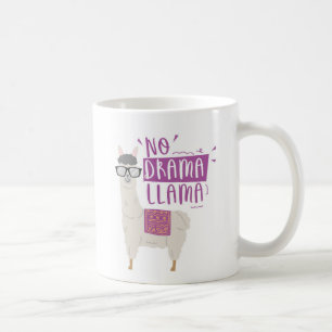 Lila kein Drama-Lama Kaffeetasse