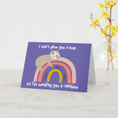 Lila keine Schläger, die dir einen Regenbogenfault Karte (Gelbe Blume)