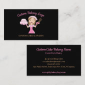 Lila Keksgebäck Visitenkarte (Vorne/Hinten)