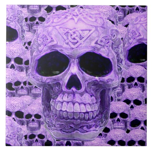 Lila Kellerziegel Fliese (Vorderseite)