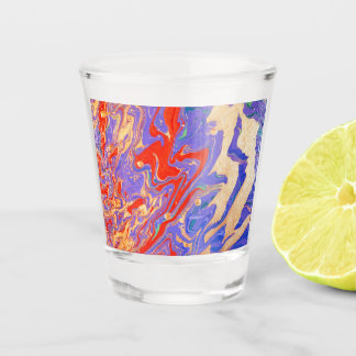 Lila Kellner-Korkenzieher Schnapsglas