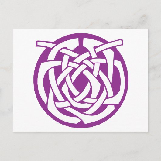Lila Keltenkreis Postkarte (Vorderseite)