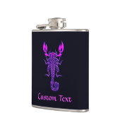 Lila keltische Knochenskorpion Flachmann (Links)