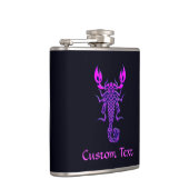 Lila keltische Knochenskorpion Flachmann (Rechts)