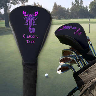 Lila keltische Knochenskorpion Golf Headcover