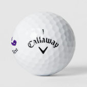 Lila keltische Knochenskorpion Golfball (Logo)