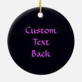 Lila keltische Knochenskorpion Keramik Ornament (Hinten)