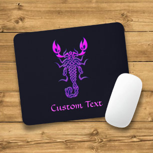 Lila keltische Knochenskorpion Mousepad