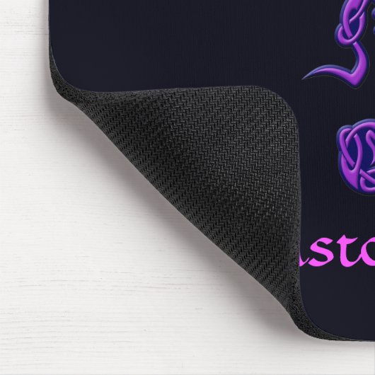 Lila keltische Knochenskorpion Mousepad (Ecke)