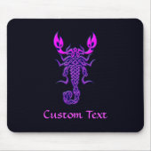 Lila keltische Knochenskorpion Mousepad (Vorne)
